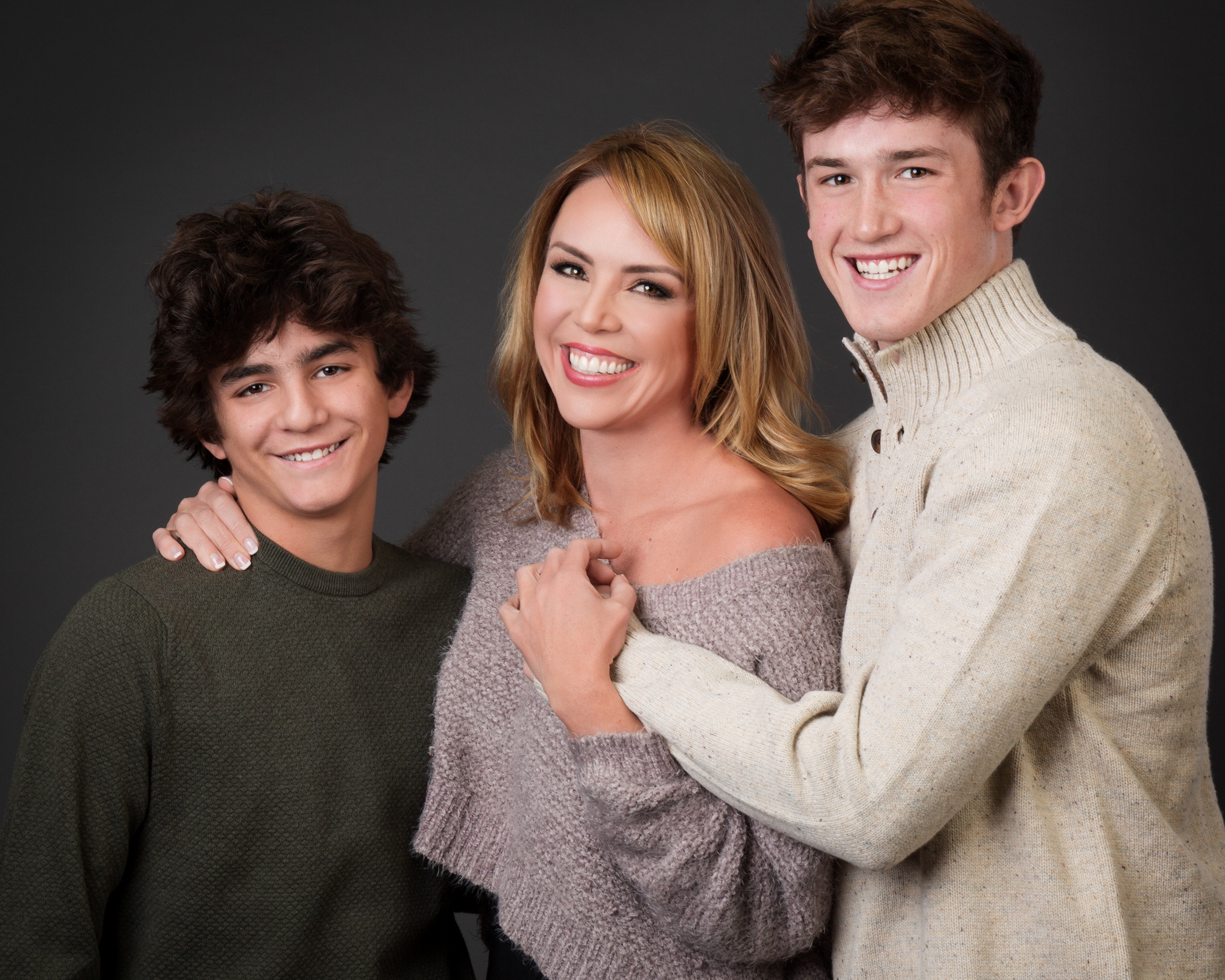 Courtney and two boys, Hunter and Dane.